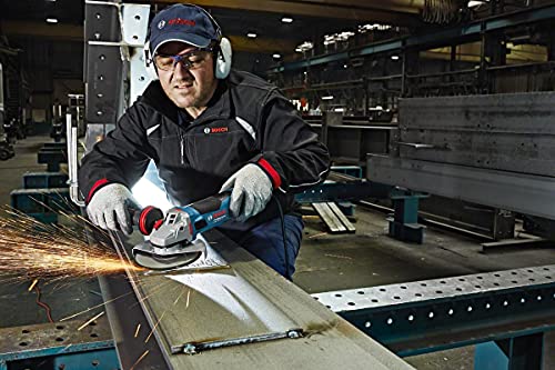 Bosch Professional Winkelschleifer GWS 19-150 CI (1.900 Watt, 230V, inkl. Staubschutzfilter, Aufnahmeflansch, Schutzhaube, Zusatzhandgriff, im Karton)