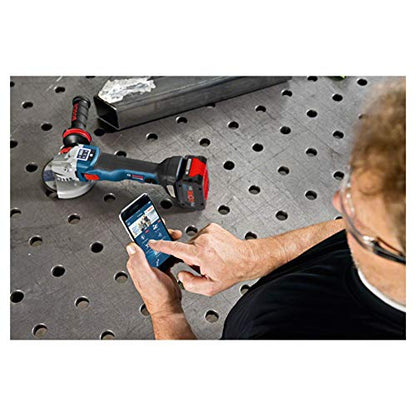 Bosch Professional 18V System Akku Winkelschleifer GWS 18V-10 SC (Scheiben-Ø: 125 mm, inkl. Connectivity-Modul, ohne Akkus und Ladegerät, in L-BOXX)