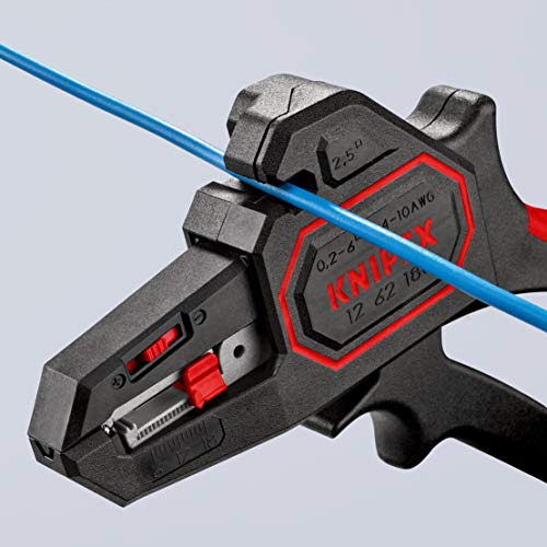 KNIPEX 12 62 180 Automatische Abisolierzange 180 mm, Schwarz