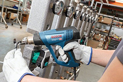 Bosch Professional Heißluftpistole GHG 23-66 (2300 Watt, Temperaturbereich 50-650 °C, inkl. Display, 2 Düsen, in Tragetasche)
