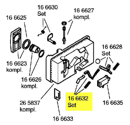 Spiel-Reparatur 25.0680.00 Referenz: 00166632 Für Spülmaschine Siemens