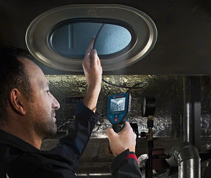 Bosch Professional Inspektionskamera GIC 120 (Kabellänge: 120 cm, Display: 2,7’’, 4x AA-Batterie, im Karton)