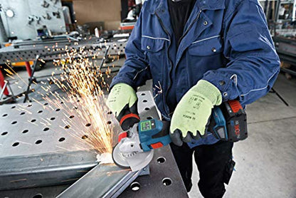Bosch Professional BITURBO Akku-Winkelschleifer GWX 18V-15 SC (X-LOCK-Aufnahme, mit Connectivity-Modul, voreinstellbare Drehzahlstufen, inkl. 2x8.0 Ah ProCORE18V Akkus + Ladegerät, in L-BOXX)