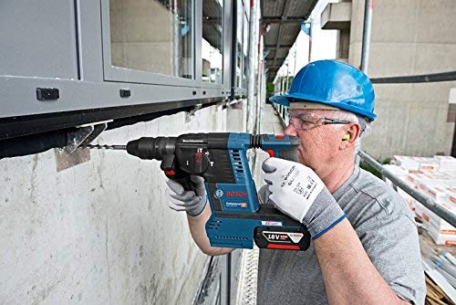 Bosch Professional 18V System Akku Bohrhammer GBH 18 V-26 F (inkl. 2x5.0Ah Akku, Schnellladegerät GAL 1880 CV, Schnellwechselbohrfutter 13 mm, Wechselfutter SDS plus, in L-BOXX 136)