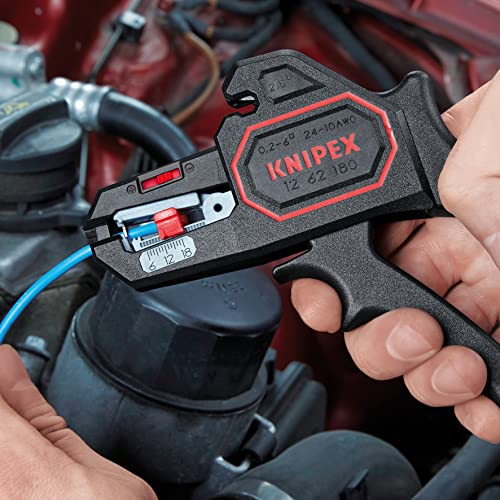 KNIPEX 12 62 180 Automatische Abisolierzange 180 mm, Schwarz