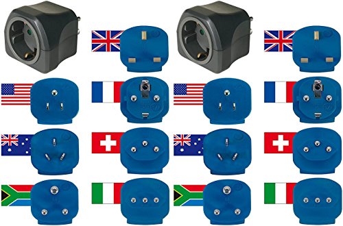 Brennenstuhl 1508550 Steckdosenadapter, Schwarz