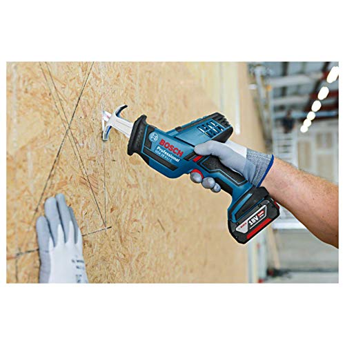Bosch Professional 18V System GSA 18 V-LI C - Sierra sable a batería (0 - 3050 cpm, profundidad de corte 200 mm, sin batería, en caja)