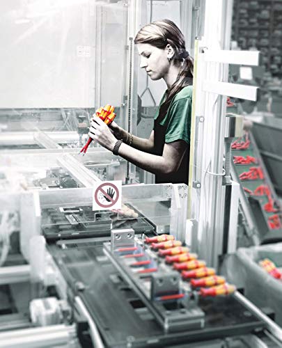 Wera 05006470001 165 iS PZ/S # 1 + 2, VDE-isolierter Schraubendrehersatz mit reduziertem Klingendurchmesser, PZ/S # 1 + 2