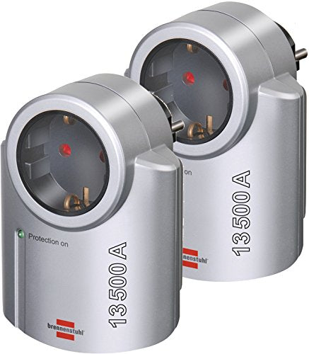 Brennenstuhl Adapterstecker Euro weiß, 1508040 (10 Stück, weiß | 4 Fach)