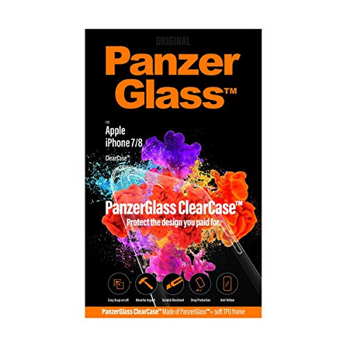 PanzerGlass ClearCase Glass für iPhone 7/8, Transparent, Einfarbig, 0192