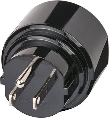 4er Set: Brennenstuhl Schutzkontakt Reiseadapter - USA/J (15A, 250V) (4er Set, Schwarz USA)