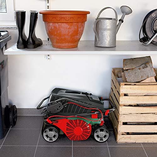 Bosch Elektro Vertikutierer UniversalVerticut 1100 (1.100 W, Arbeitsbreite: 32 cm, Fassungsvermögen der Fangbox: 50 l, im Karton), Neues Design | Klassisch grün