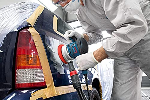 Bosch Professional Exzenterschleifer GEX 40-150 (inkl. Staubbox, Schleifteller-⌀ 150 mm, Netzschleifblatt M480, Winkelschraubendreher, in L-BOXX 238)