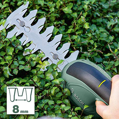 Bosch Gartenschere EasyShear (integrierter 3.6 V Akku, Akkulaufzeit: 40 min, Messerlänge: 12 cm (Strauch) / 8 cm (Gras), im Karton)