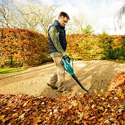 Bosch Home and Garden Akku Laubbläser ALB 18 LI (1 Akku, Max. Gebläsegeschwindigkeit 210 km/h, im Karton) Grün, Schwarz