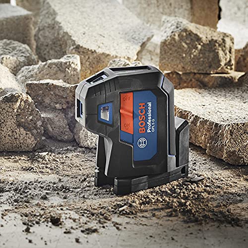 Bosch Professional 5-Punkt-Laser GPL 5 G (grüner Laser, Arbeitsbereich: bis 30 m, Tasche)