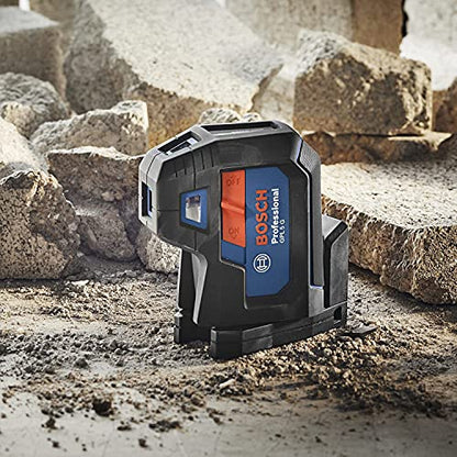 Bosch Professional 5-Punkt-Laser GPL 5 G (grüner Laser, Arbeitsbereich: bis 30 m, Tasche)
